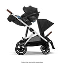 Cybex - Gazelle S 2 Stroller, Silver Frame With Moon Black Seat Image 12