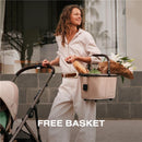 Cybex - Gazelle S 2 Single-to-Double Stroller, Silver Frame/Moon Black Image 4