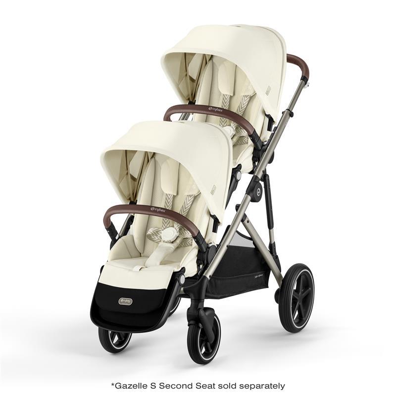 Cybex - Gazelle S Stroller, Taupe Frame With Seashell Beige Seat Image 9