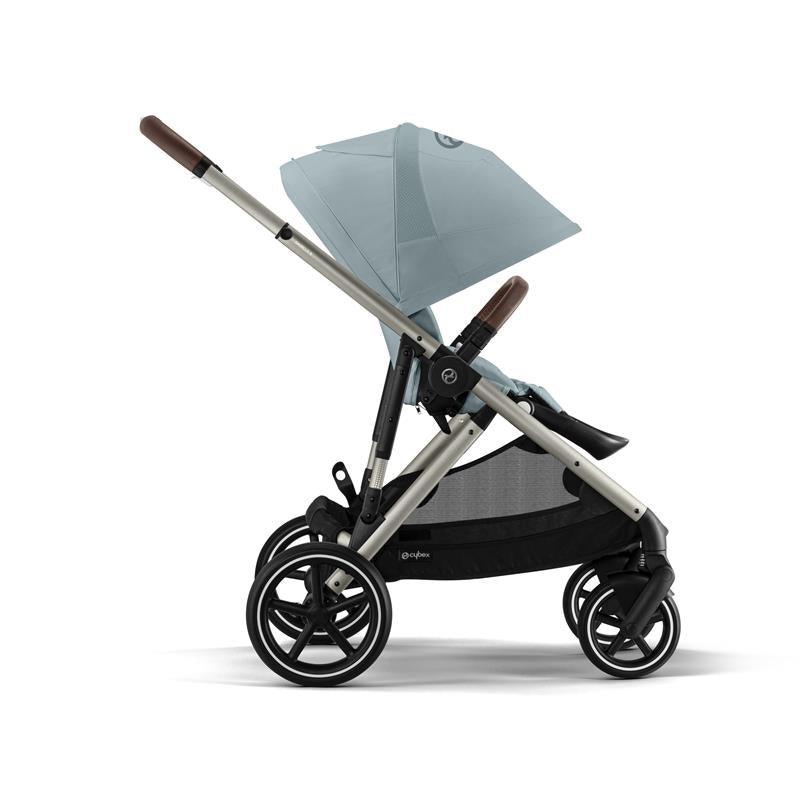 Cybex - Gazelle S 2 Stroller, Taupe Frame With Sky Blue Seat + Second Seat Image 5