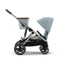 Cybex - Gazelle S 2 Stroller, Taupe Frame With Sky Blue Seat + Second Seat Image 9