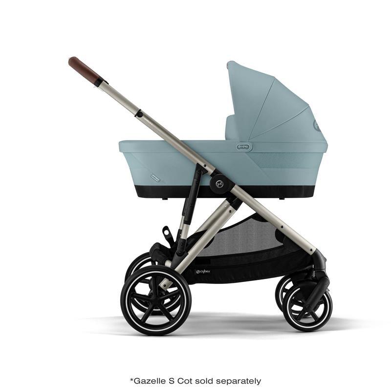 Cybex - Gazelle S Stroller, Taupe Frame With Sky Blue Seat Image 12
