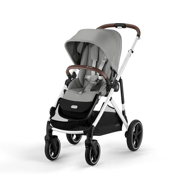 Gazelle S Stroller by Cybex Silver Frame with Stone Grey Seat