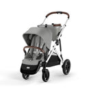 Cybex Gazelle S Single-to-Double Stroller, Silver Frame With Stone Grey Seat Image 9
