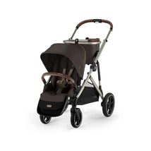 Cybex Gazelle S Single-to-Double Stroller, Taupe Frame With Chocolate Brown Seat Image 1