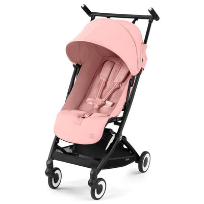 Cybex - Libelle 2 Stroller, Black Frame with Candy Pink Seat Image 1