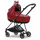 Cybex - Mios 3 Stroller Complete + Carry Cot, Matte Black Frame/Petticoat Red  Image 2