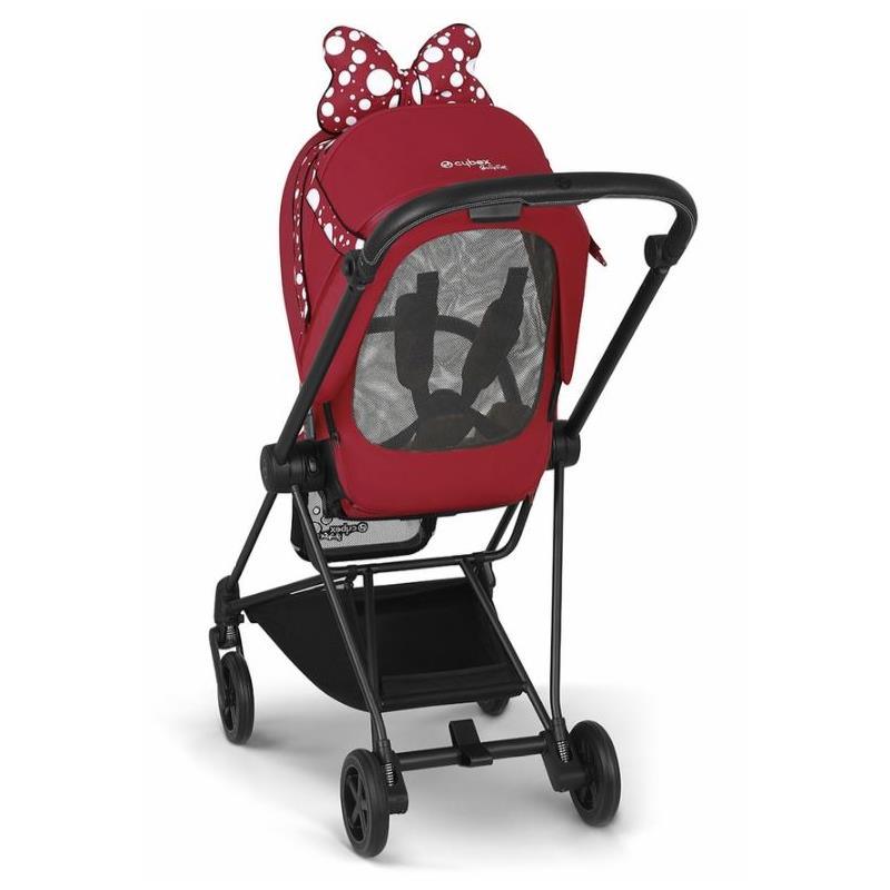 Cybex - Mios 3 Stroller Complete + Carry Cot, Matte Black Frame/Petticoat Red  Image 3
