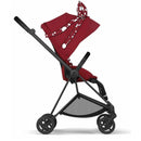 Cybex - Mios 3 Stroller Complete + Carry Cot, Matte Black Frame/Petticoat Red  Image 5