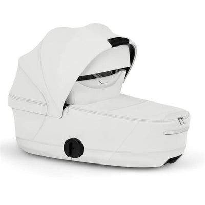 Cybex Mios/Coya Fold Lux Carry Cot in Urban Mobility White, featuring a sleek design and spacious sleeping area.