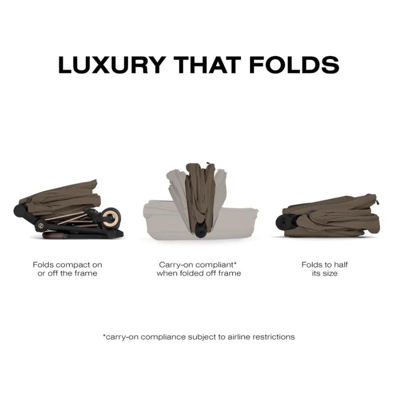Cybex Mios/Coya Fold Lux Carry Cot Style Collection, Coconut Brown