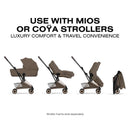 Cybex Mios/Coya Fold Lux Carry Cot Style Collection, Coconut Brown