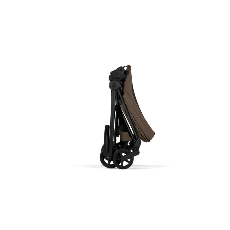 Cybex Mios Stroller, Matte Black Frame/Coconut Brown Lux Seat Coconut Brown Image 4