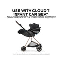 Cybex Mios Stroller, Matte Black Frame/Coconut Brown Lux Seat Coconut Brown Image 9