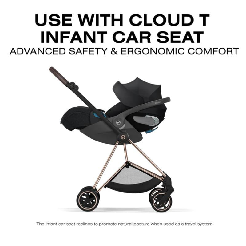 Cybex Mios Stroller, Matte Black Frame/Cozy Beige Lux Seat Image 10