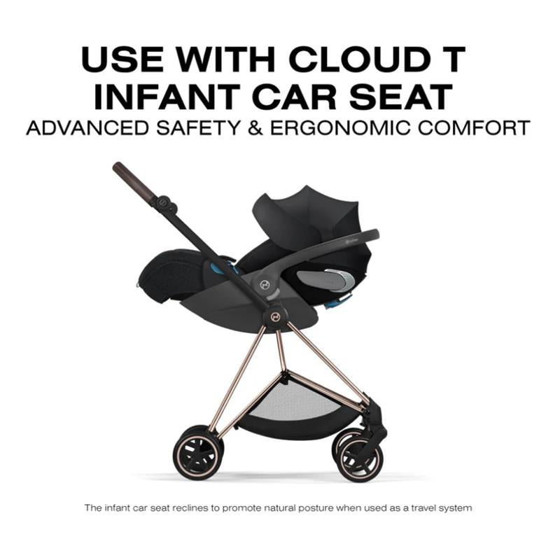Cybex Mios Stroller, Rose Gold Frame/Sepia Black Lux Seat Image 10
