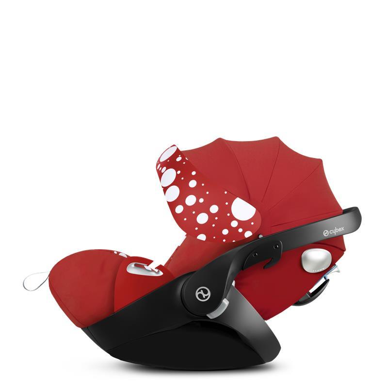 Cybex Platinum Cloud Q Infant Car Seat Sensorsafe Jeremy Scott Collection - Petticoat Red Image 6