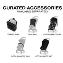 Cybex Platinum Coya Stroller Style Collection, Matte Black Frame/Cozy Beige Lux Seat Image 10