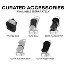 Cybex Platinum Coya Stroller Style Collection, Matte Black Frame/Off White Lux Seat Image 9