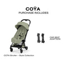 Cybex Platinum Coya Stroller Style Collection, Matte Black Frame/Sage Green Lux Seat Image 7
