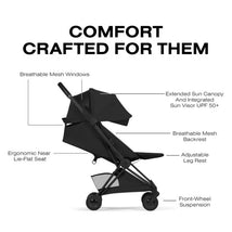 Cybex Platinum Coya Stroller Style Collection, Matte Black Frame/Sepia Black Lux Seat Image 2