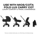 Cybex Platinum Coya Stroller Style Collection, Matte Black Frame/Sepia Black Lux Seat Image 8