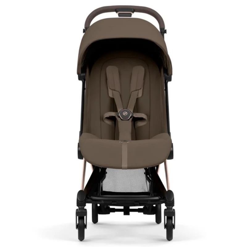 Cybex Platinum Coya Stroller Style Collection, Rose Gold Frame/Coconut Brown Lux Seat Image 4