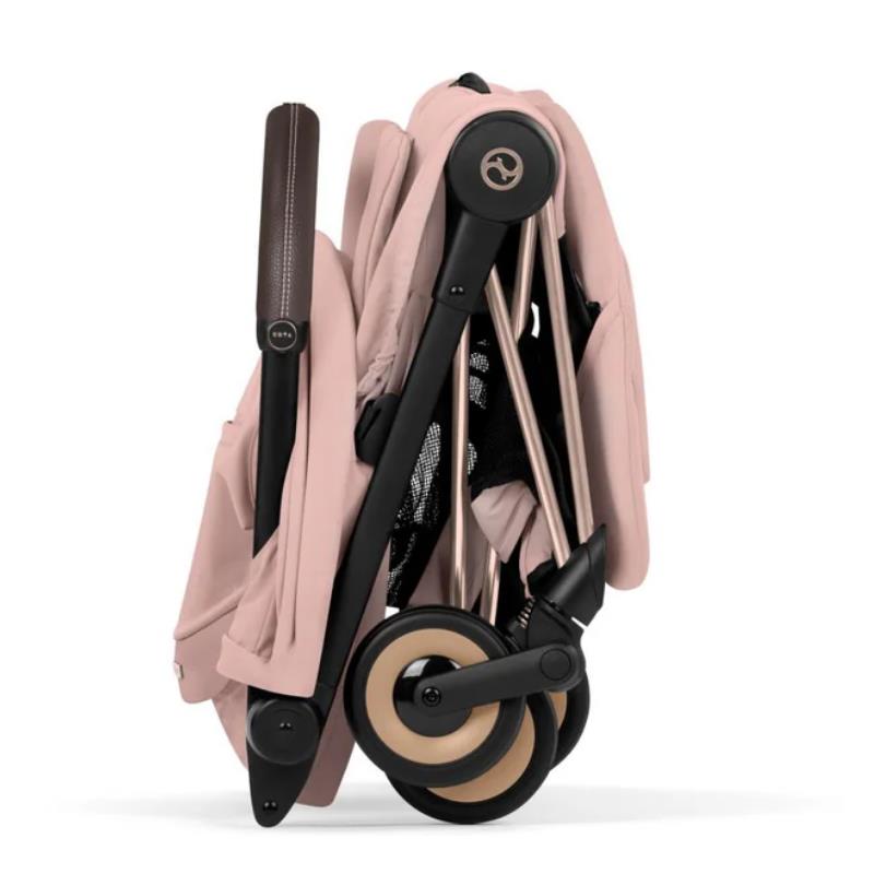 Cybex Platinum Coya Stroller Style Collection, Rose Gold Frame/Peach Pink Lux Seat Image 6