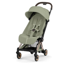 Cybex Platinum Coya Stroller Style Collection, Rose Gold Frame/Sage Green Lux Seat Image 1