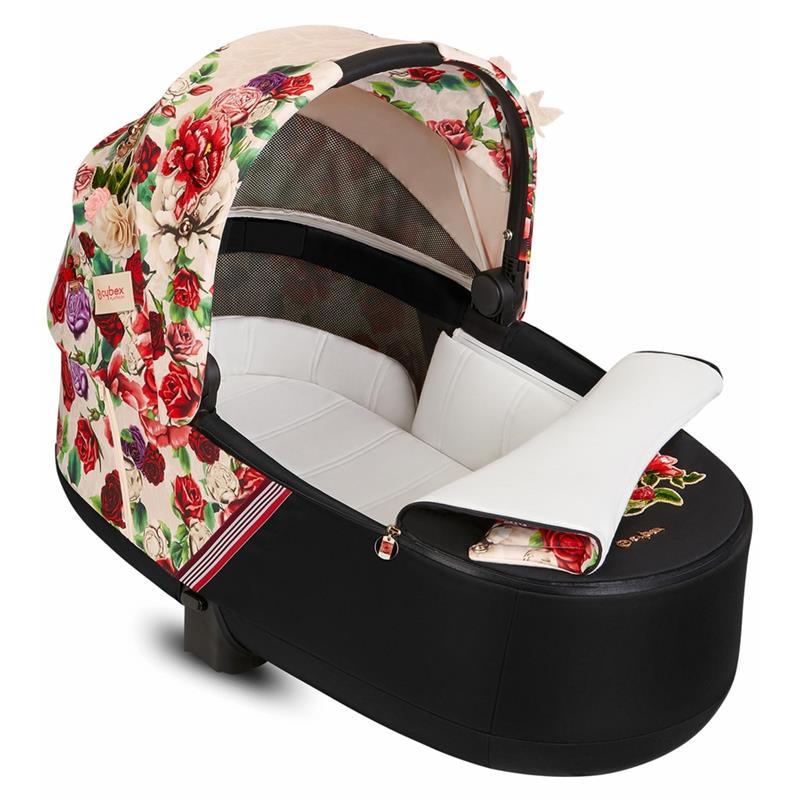 Buy Cybex PRIAM Simply Flowers Beige Lux Carry Cot with Matt Black