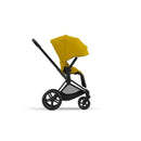 Cybex Priam 4 Stroller - Matte Black/Black Frame And Mustard Yellow Seat Pack Image 9