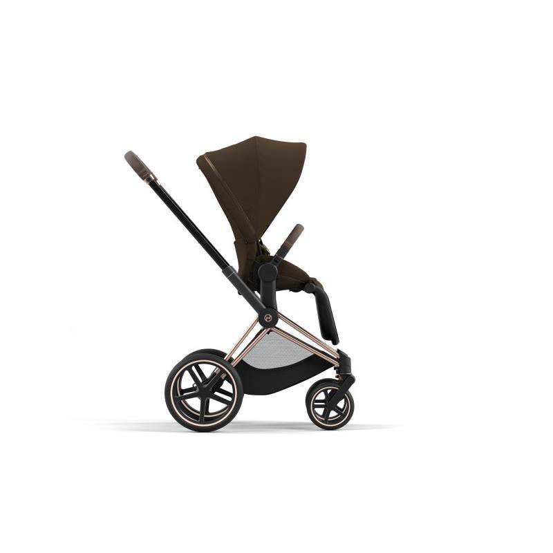 Cybex Priam 4 Stroller - Rose Gold/Brown Frame And Khaki Green Seat Pack Image 2