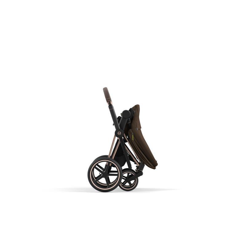 Cybex Priam 4 Stroller - Rose Gold/Brown Frame And Khaki Green Seat Pack Image 5