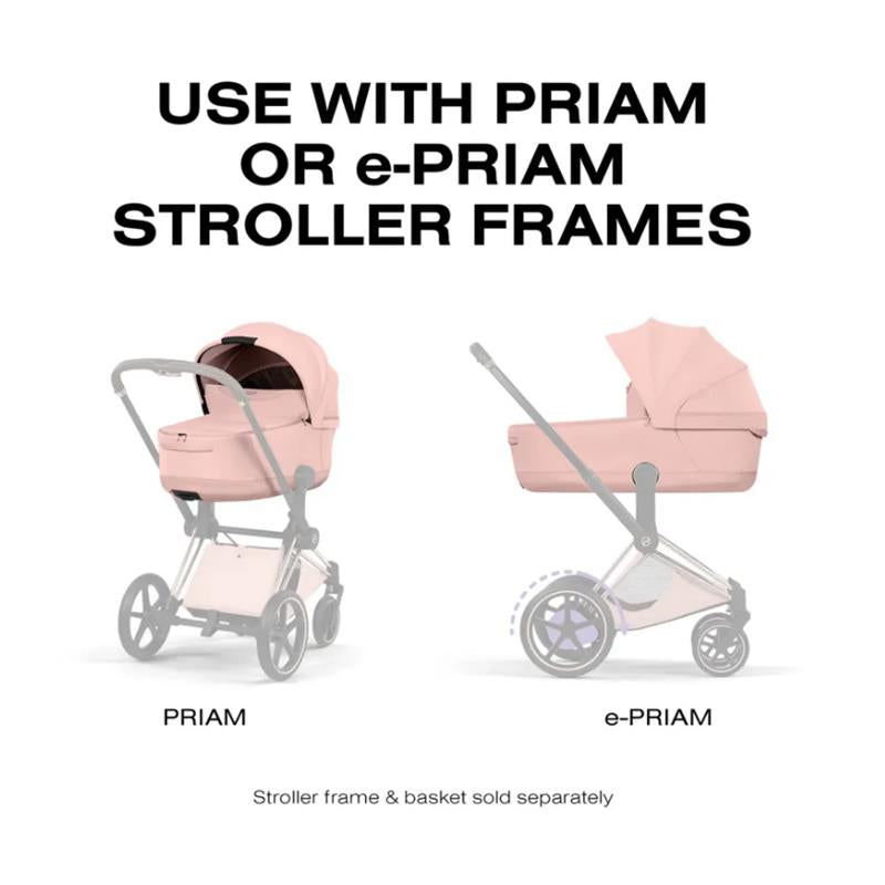 Cybex Priam Fold Carrycot Style Peach Pink Light Image 5