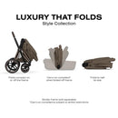 Cybex PRIAM Fold Lux Carry Cot, Coconut Brown