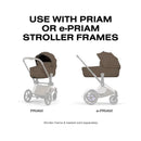 Cybex PRIAM Fold Lux Carry Cot, Coconut Brown