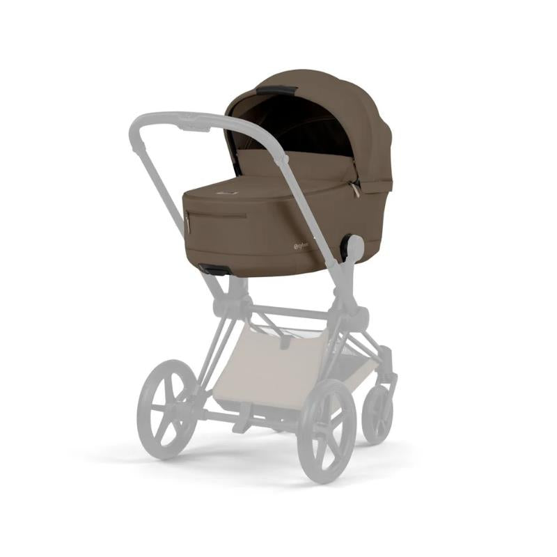 CYBEX PRIAM Fold Lux Carry Cot, Comfort Collection, Coconut Brown