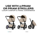 Cybex Priam Fold Lux Carry Cot, Cozy Beige Image 7