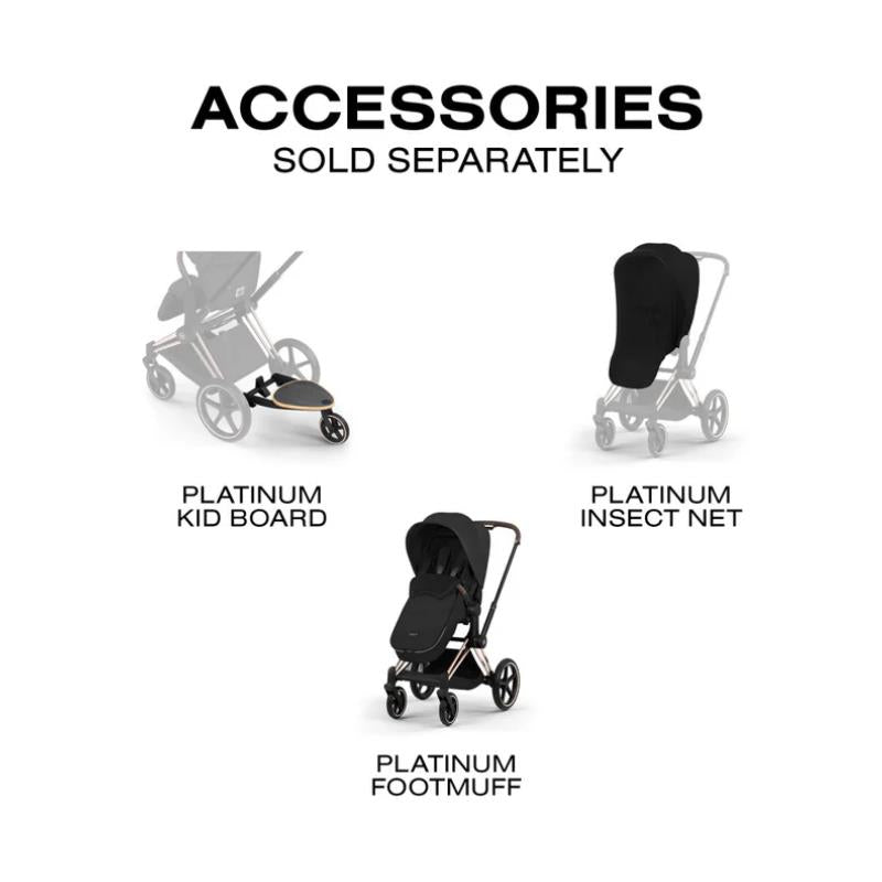 Cybex Priam Stroller Matte Black Frame/Coconut Brown Lux Seat Image 10