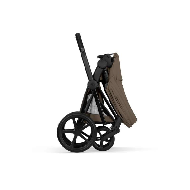 Cybex Priam Stroller Matte Black Frame/Coconut Brown Lux Seat Image 4