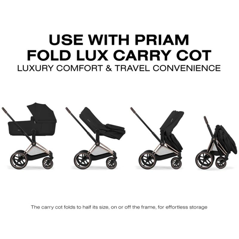 Cybex Priam Stroller Matte Black Frame/Coconut Brown Lux Seat Image 8
