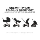 Cybex Priam Stroller Matte Black Frame/Cozy Beige Lux Seat Image 8