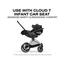 Cybex Priam Stroller Matte Black Frame/Cozy Beige Lux Seat Image 9