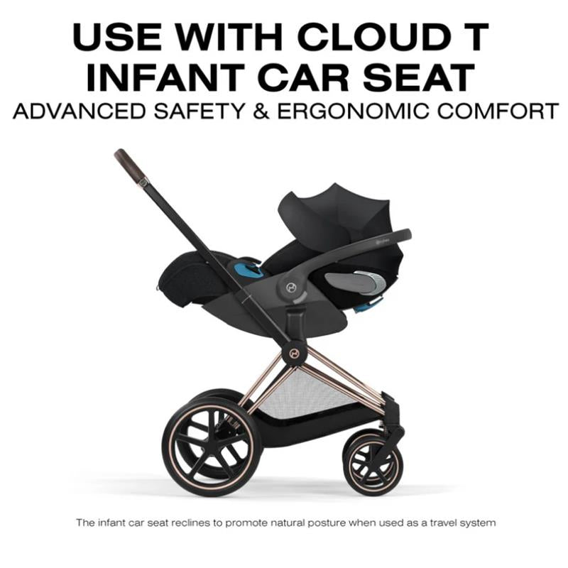 Cybex Priam Stroller Matte Black Frame/Sepia Black Lux Seat Image 9