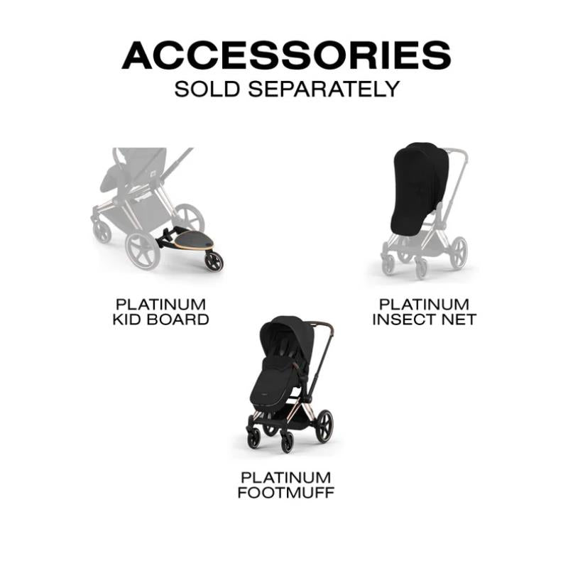 Cybex Priam Stroller Rose Gold Frame/Sepia Black Lux Seat Image 10