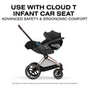 Cybex Priam Stroller Rose Gold Frame/Sepia Black Lux Seat Image 9