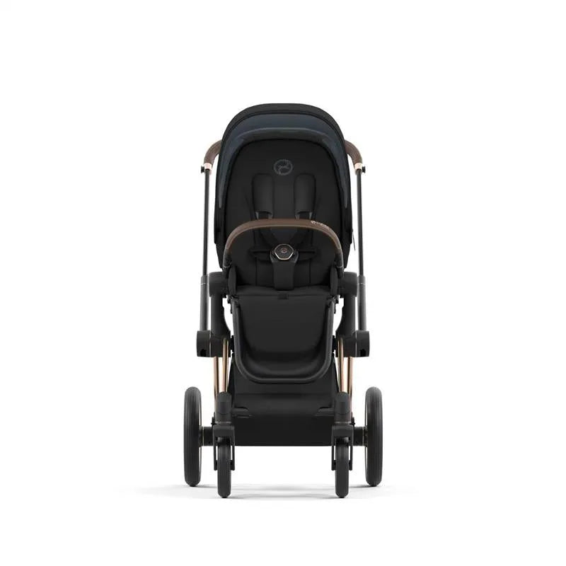 Cybex Priam Stroller Rose Gold Frame Sepia Black Seat Pack