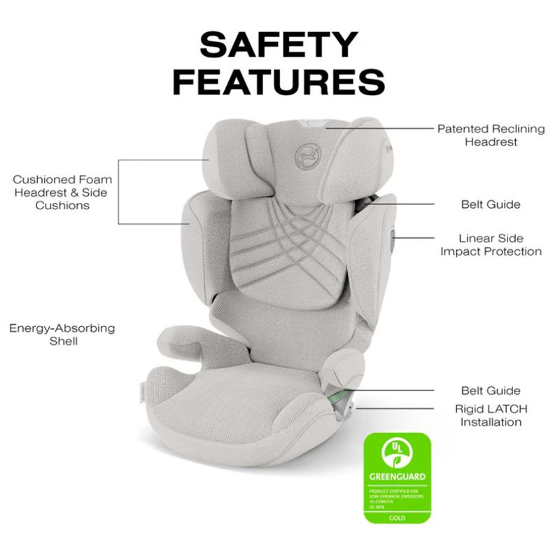 Cybex Solution T High-Back Booster Seat, City Grey Image 3