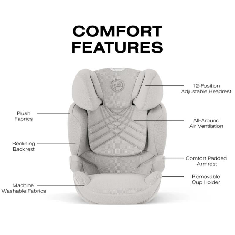 Cybex Solution T High-Back Booster Seat, City Grey Image 4