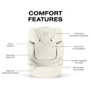 Cybex Solution T High-Back Booster Seat, Off White Image 3